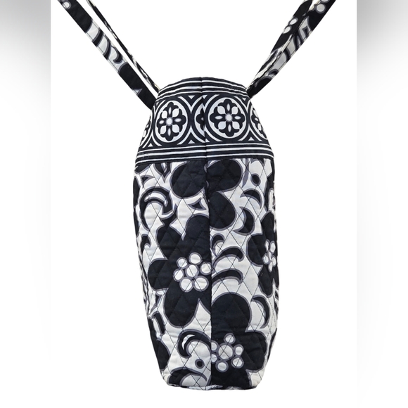 Vera Bradley Black and White Floral Tote Bag - Picture 5 of 14